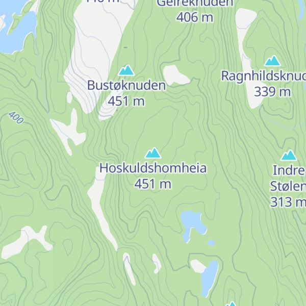 Map of Hoskuldshomheia