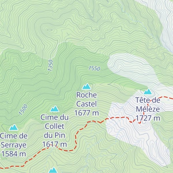 Map of Roche Castel