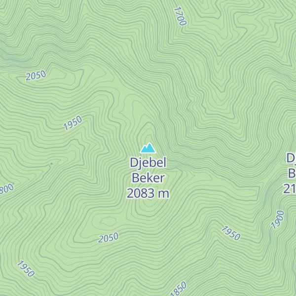 Map of Djebel Beker