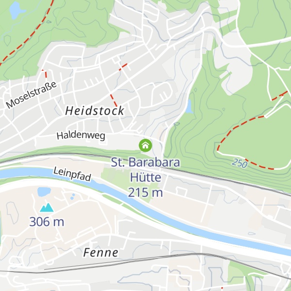 Map of St. Barabara Hütte