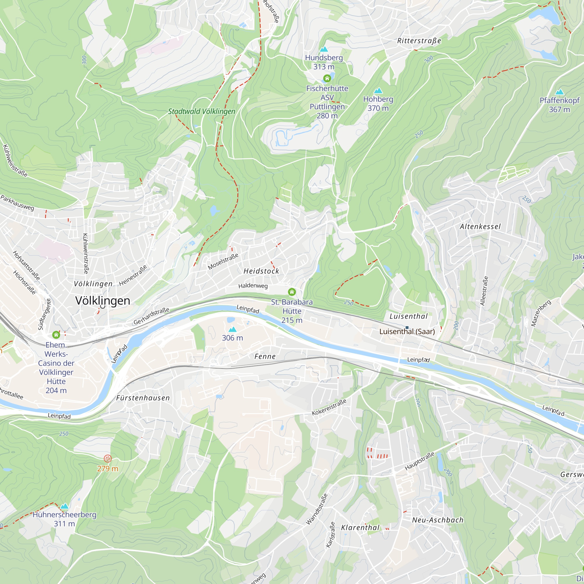 St. Barabara Hütte map