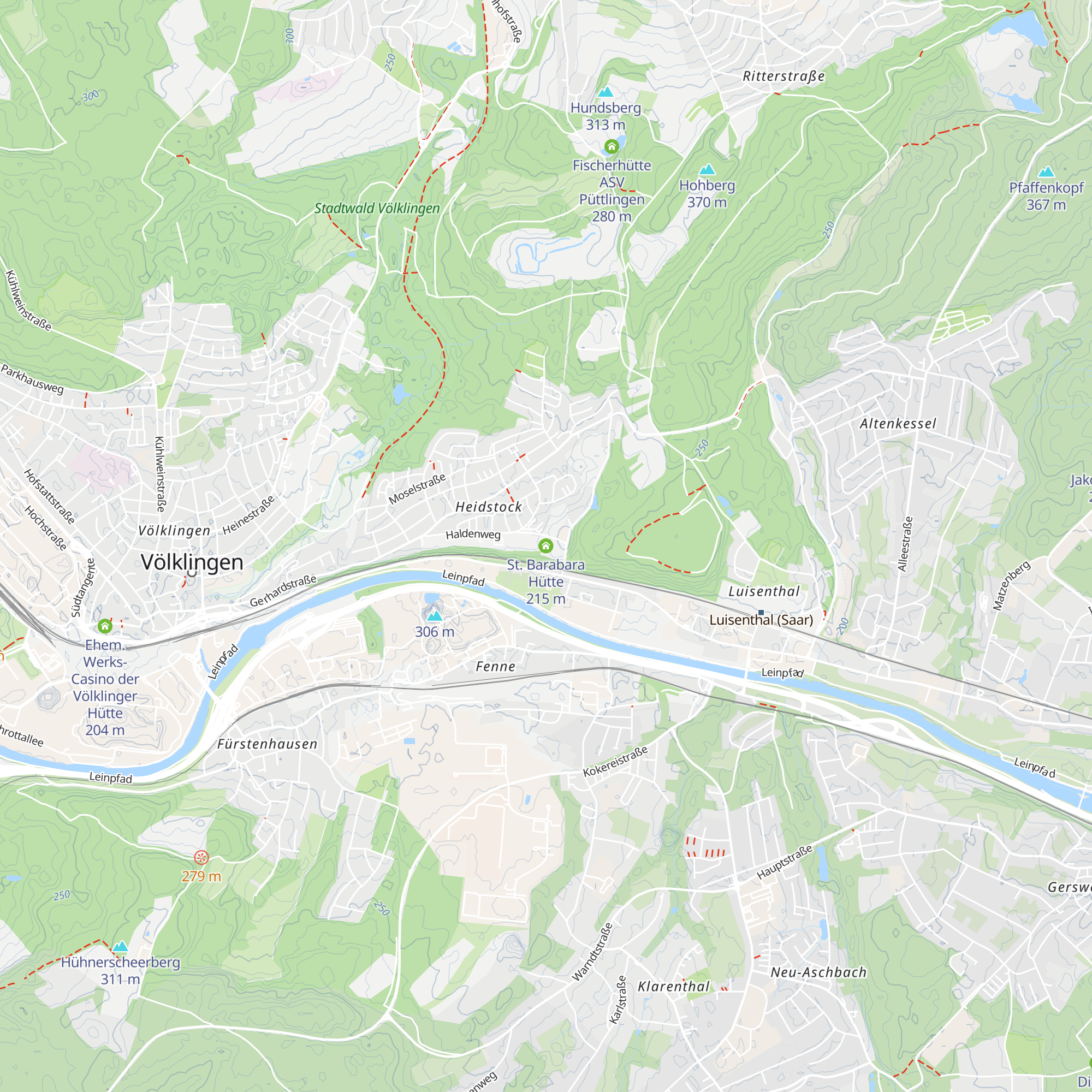 St. Barabara Hütte map