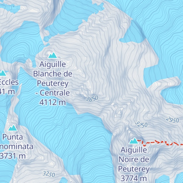 Map of Punta Gugliermina