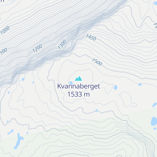 Map of Kvannaberget