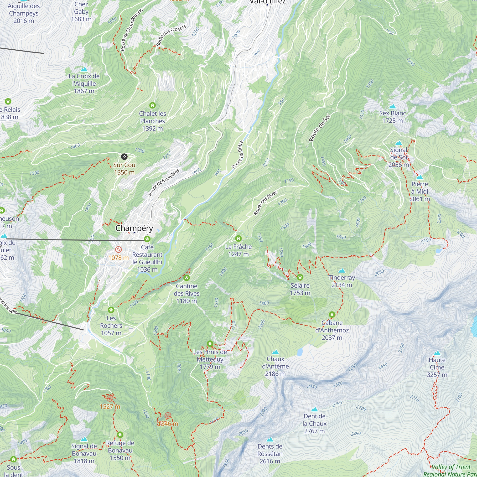 La Frâche map