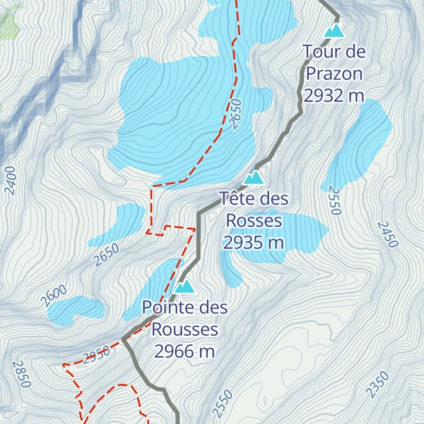 Map of Tour des Rousses
