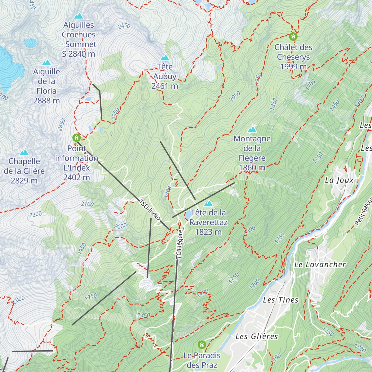 La Chavanne map