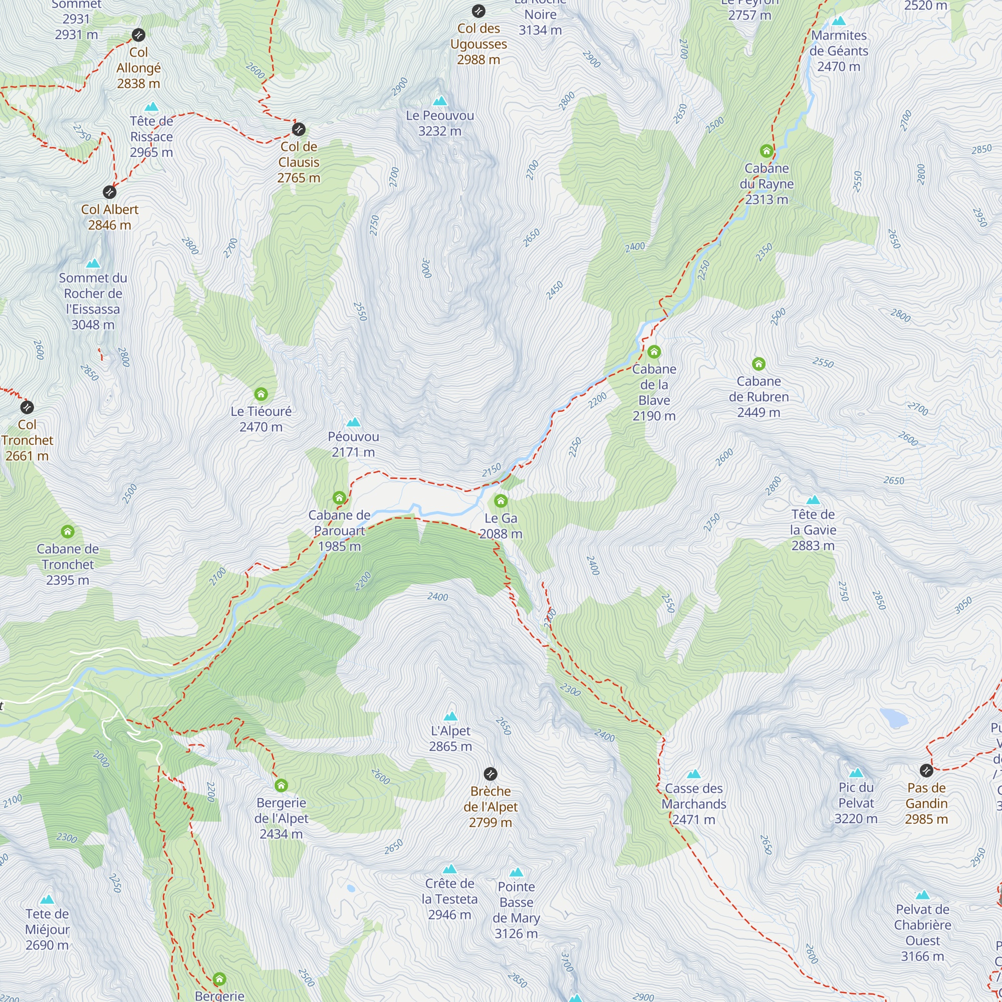 Le Ga map