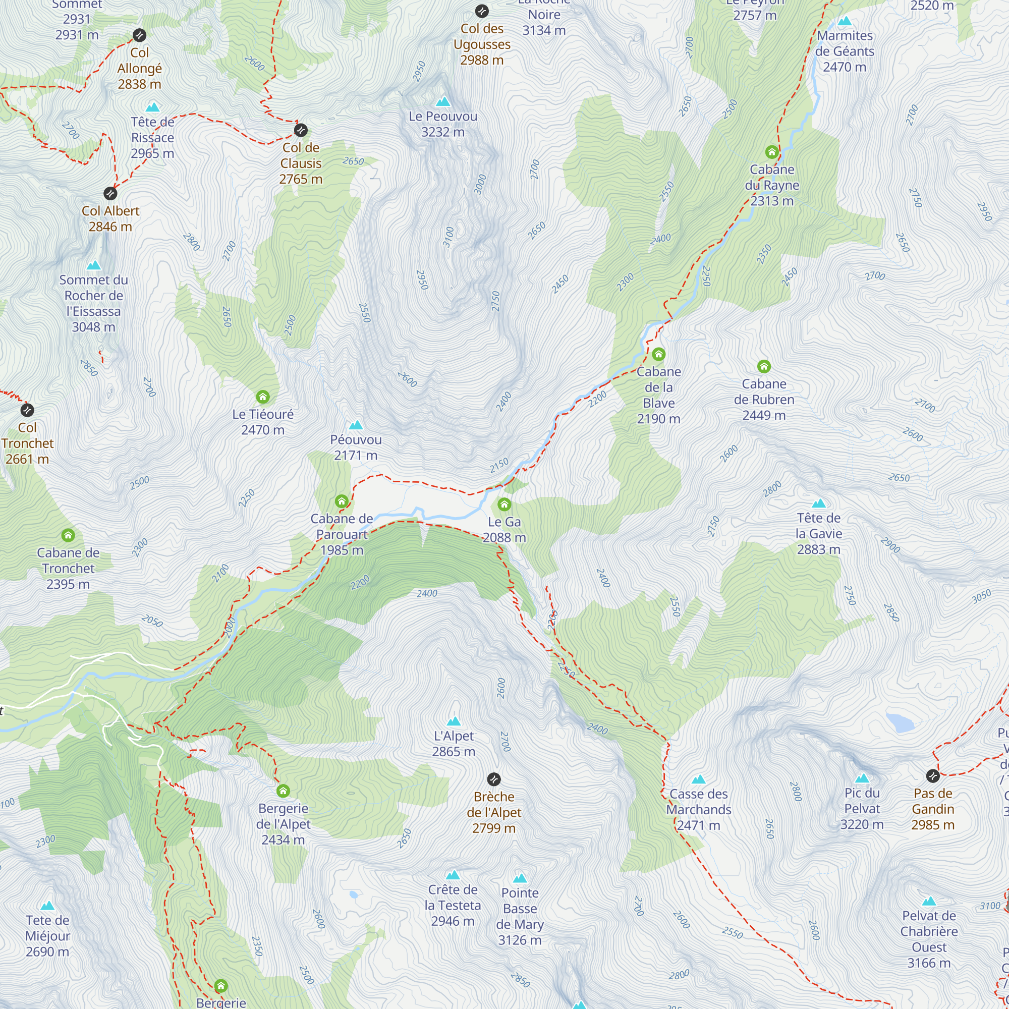 Le Ga map