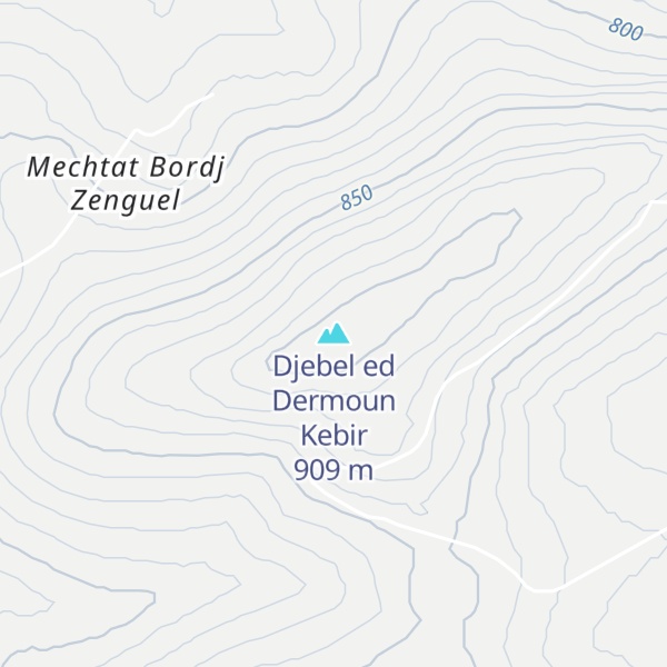 Map of Djebel ed Dermoun Kebir