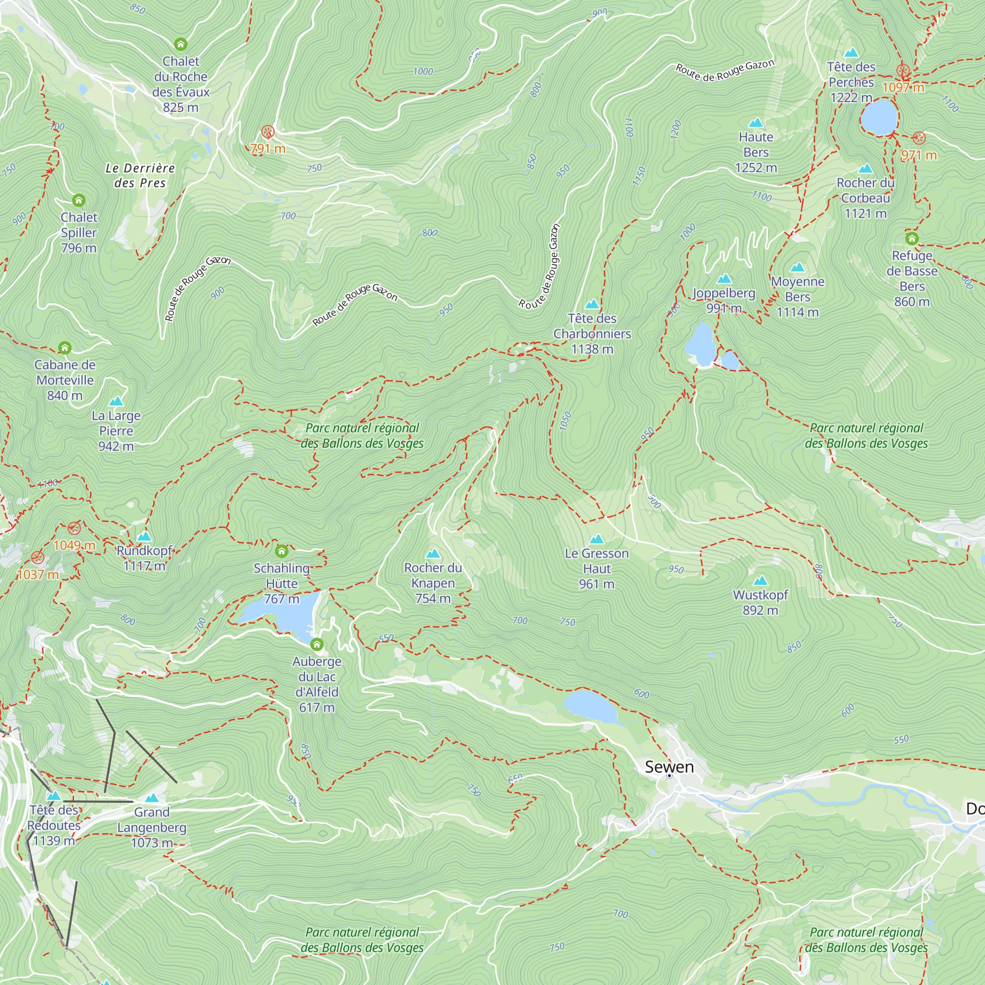 Refuge Issenbach map