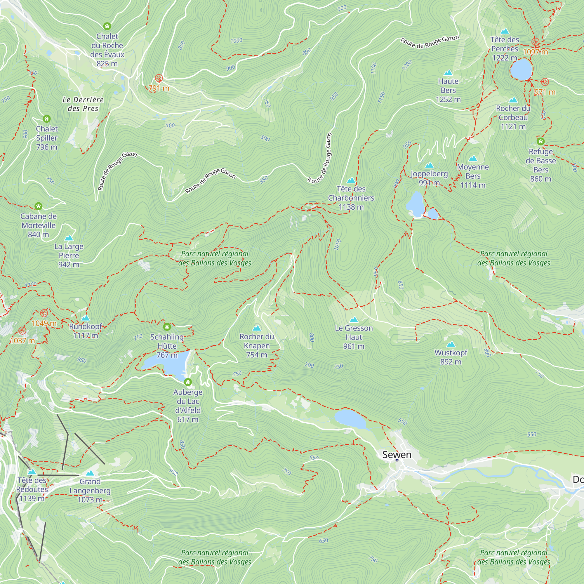 Refuge Issenbach map