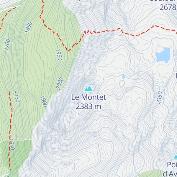 Map of Le Montet