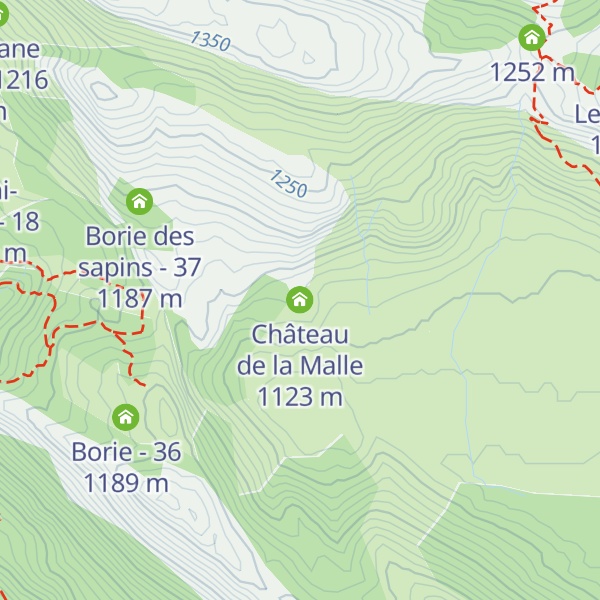 Map of Château de la Malle