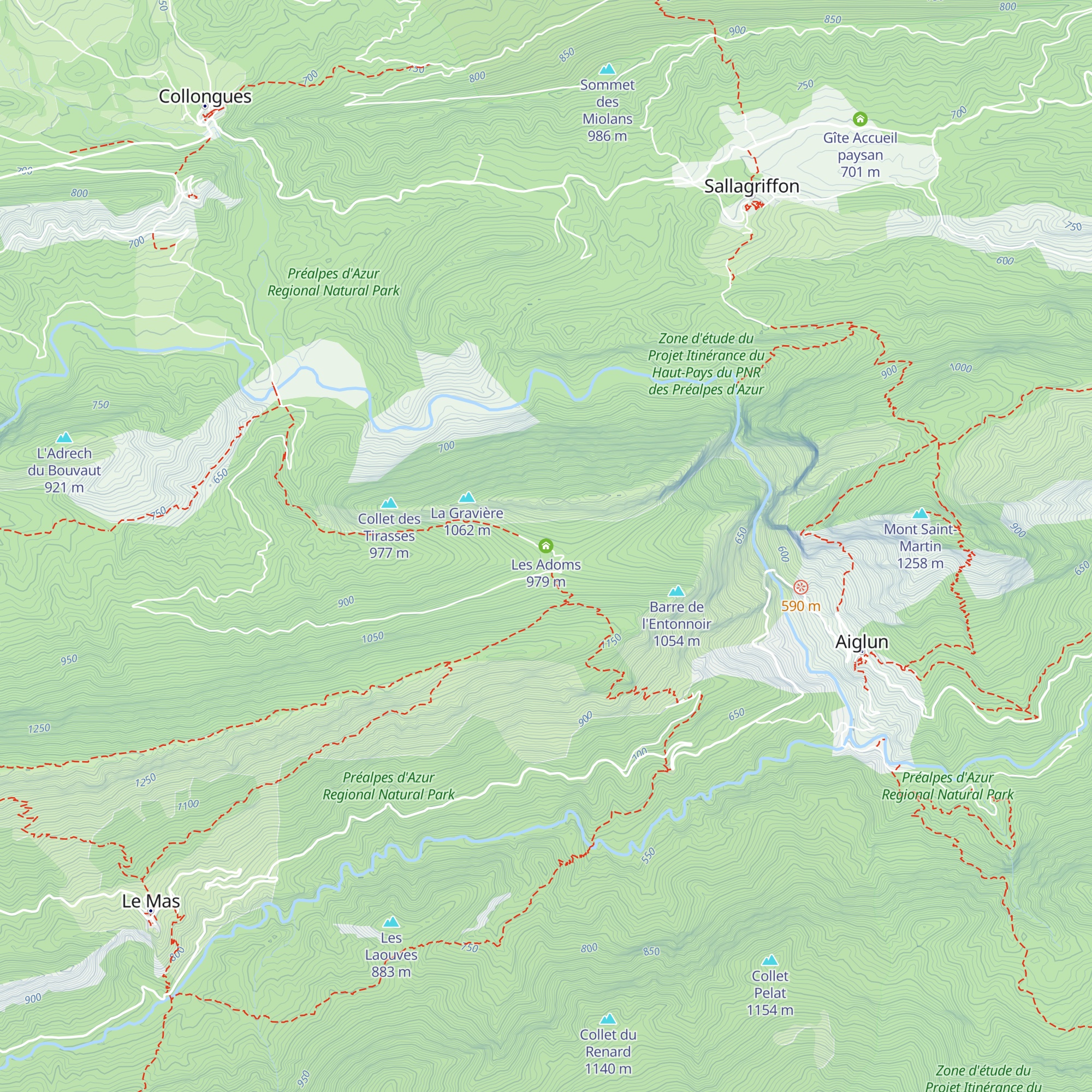 Les Adoms map