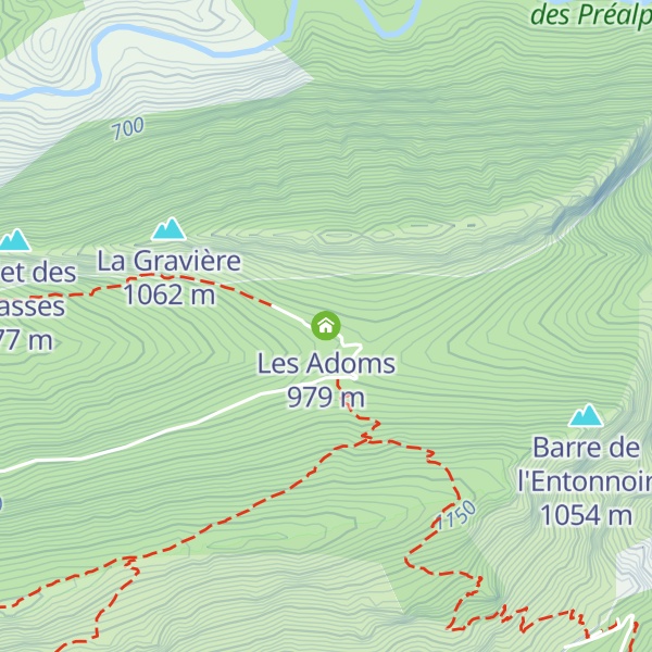 Map of Les Adoms