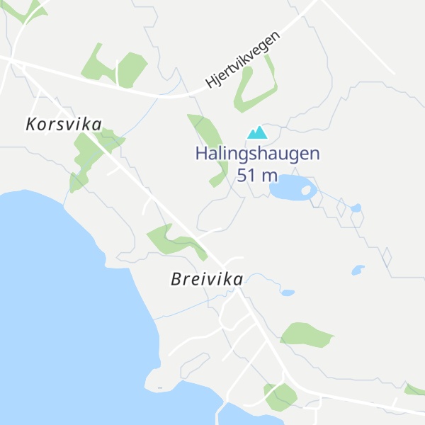 Map of Kleivahaugen