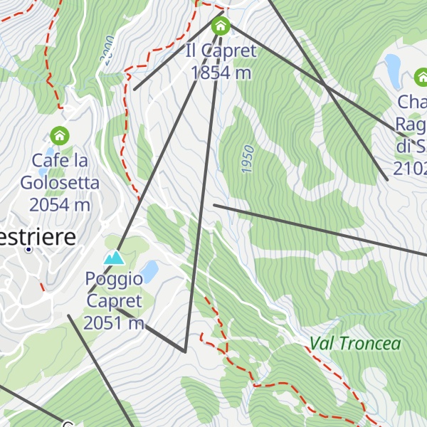 Map of Da Casse