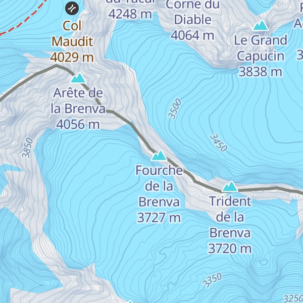 Map of Bivacco Alberico e Borgna