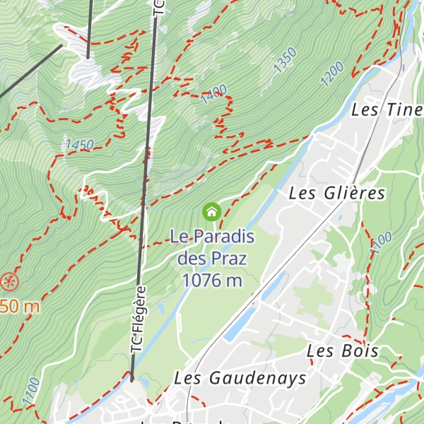 Map of Le Paradis des Praz
