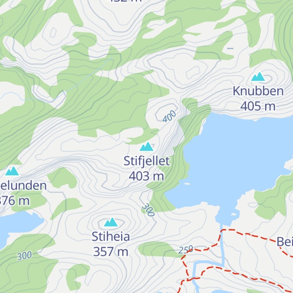 Map of Stifjellet