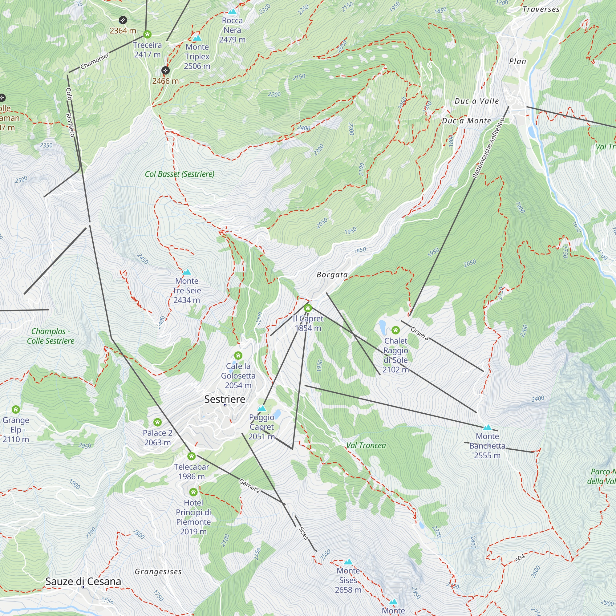 Il Capret map