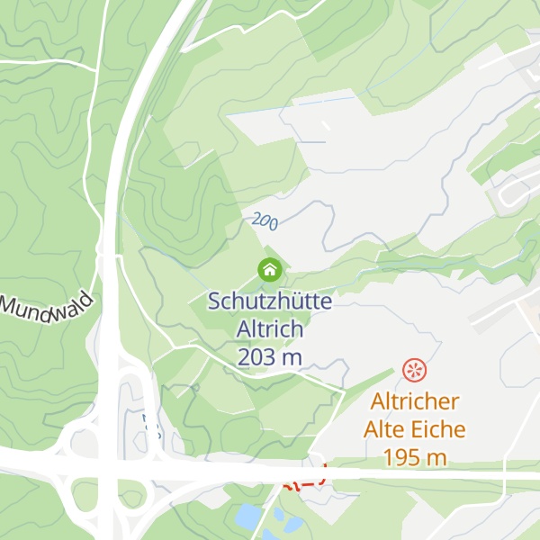 Map of Schutzhütte Altrich