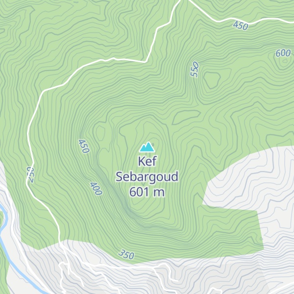 Map of Kef Sebargoud