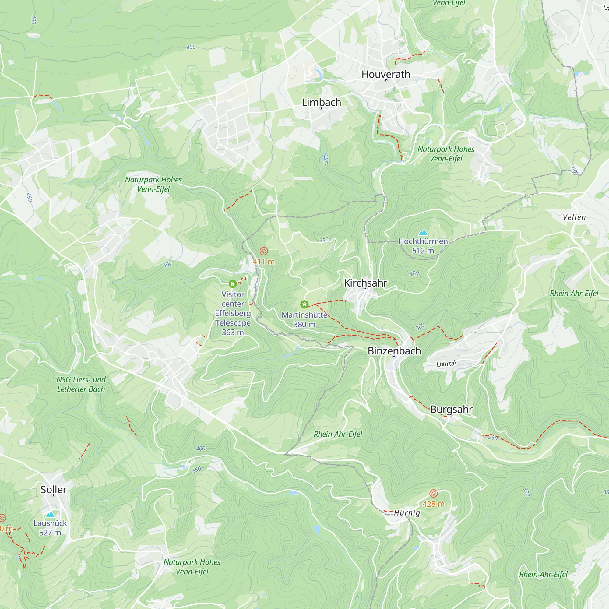 Martinshütte map