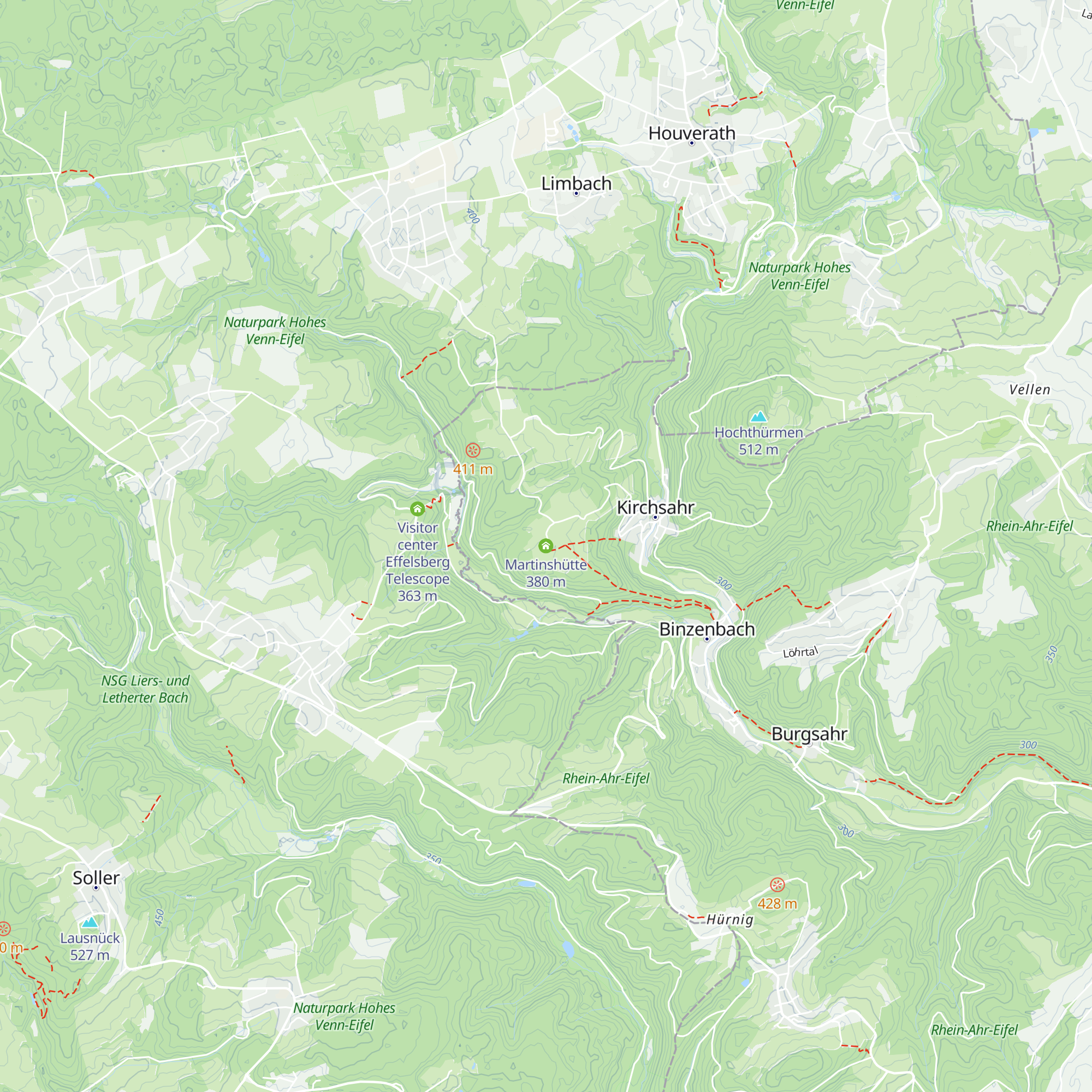 Martinshütte map