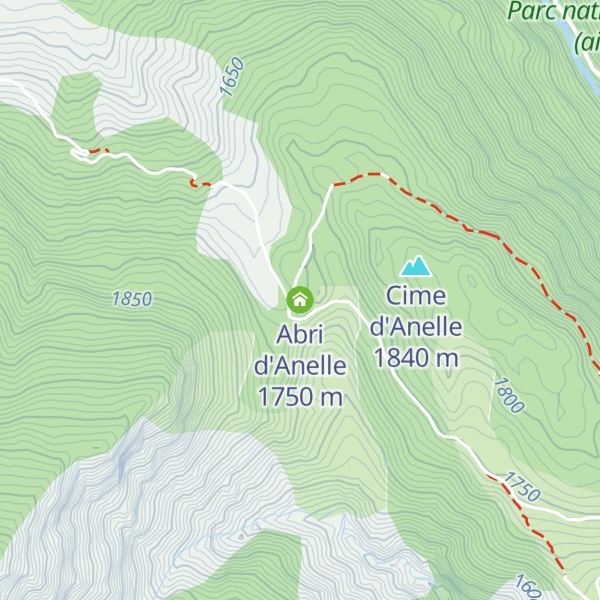 Map of Abri d'Anelle