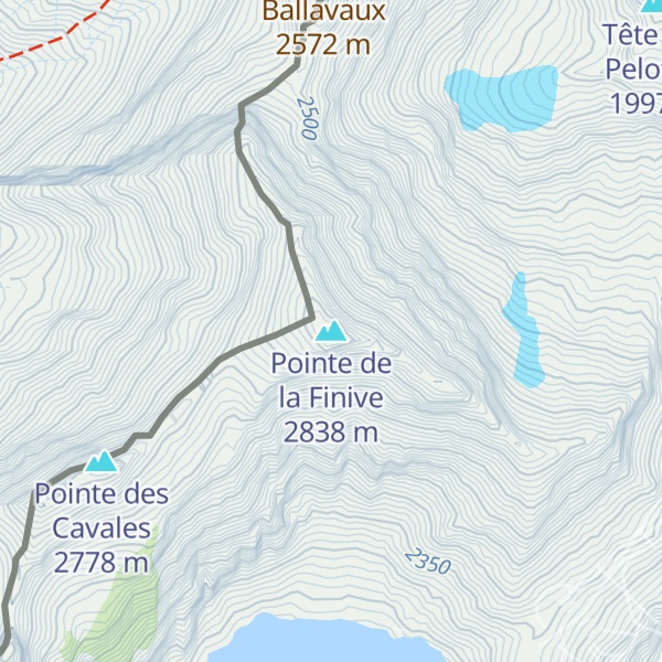 Map of Pointe de la Finive