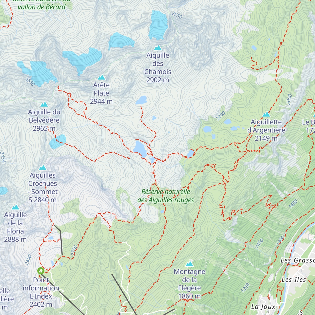 Refuge du Lac Blanc map