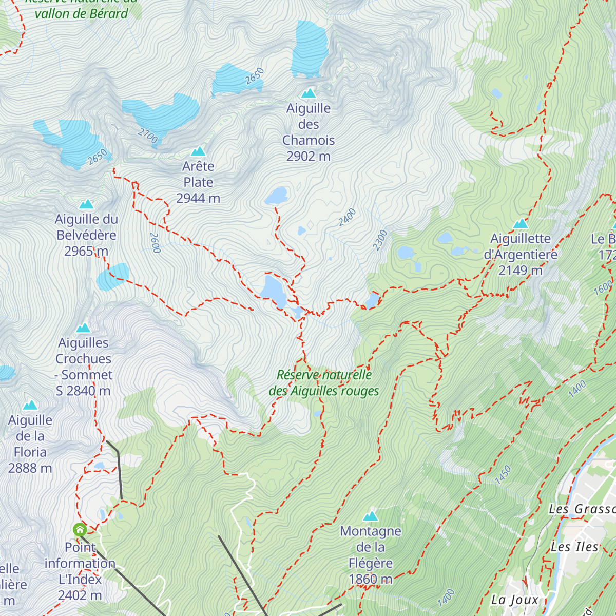 Refuge du Lac Blanc map
