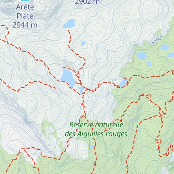 Map of Refuge du Lac Blanc