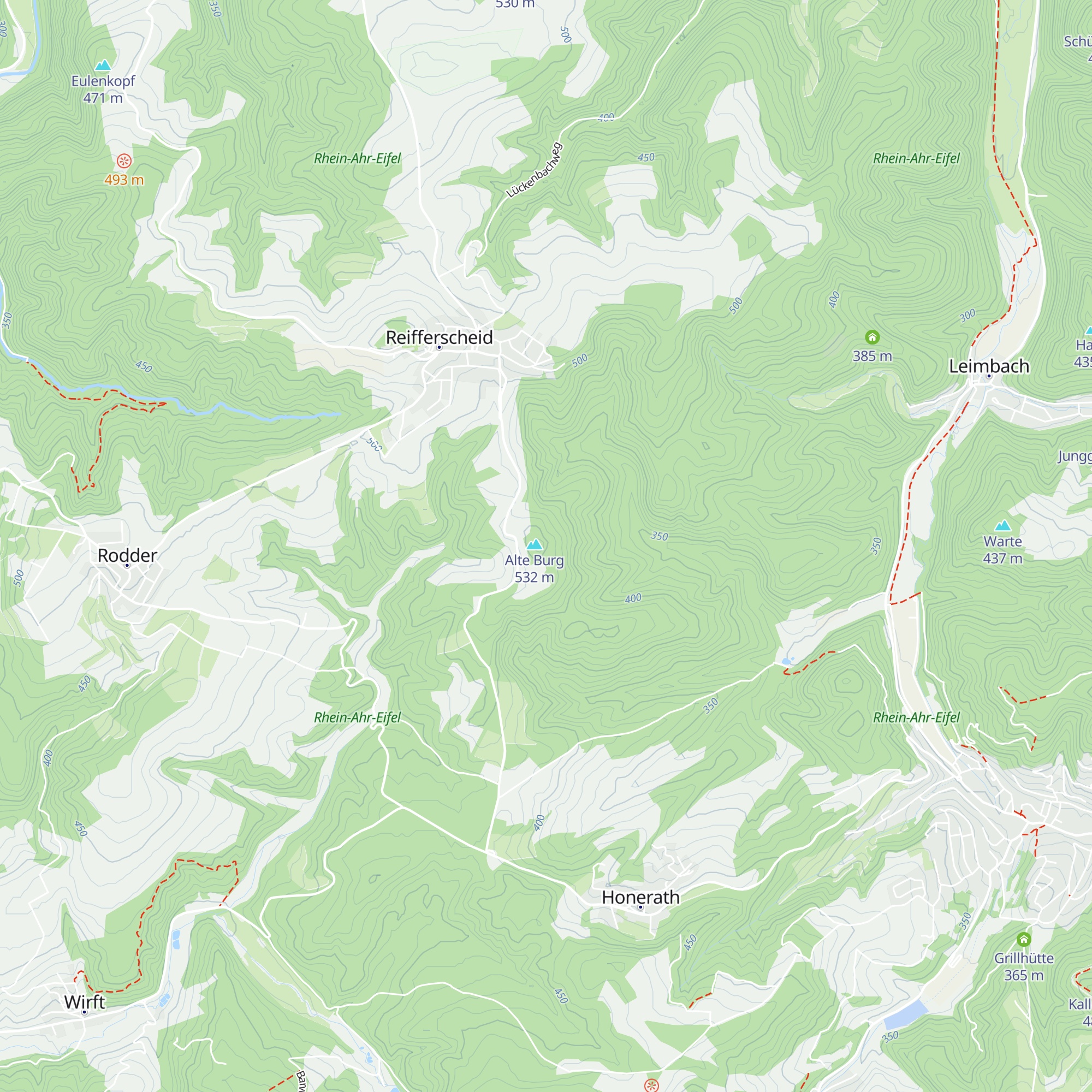 Grillhütte Reifferscheid map