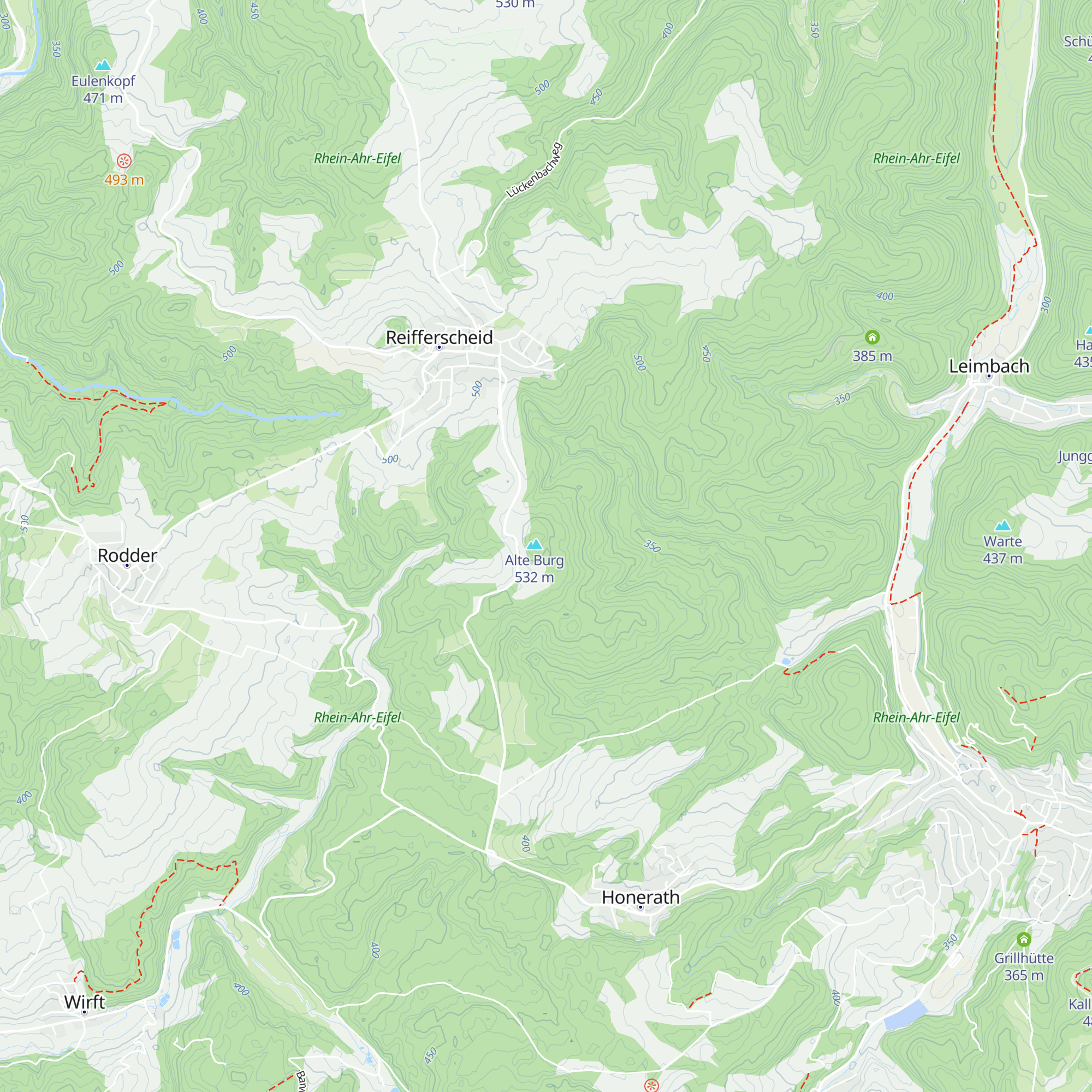 Grillhütte Reifferscheid map