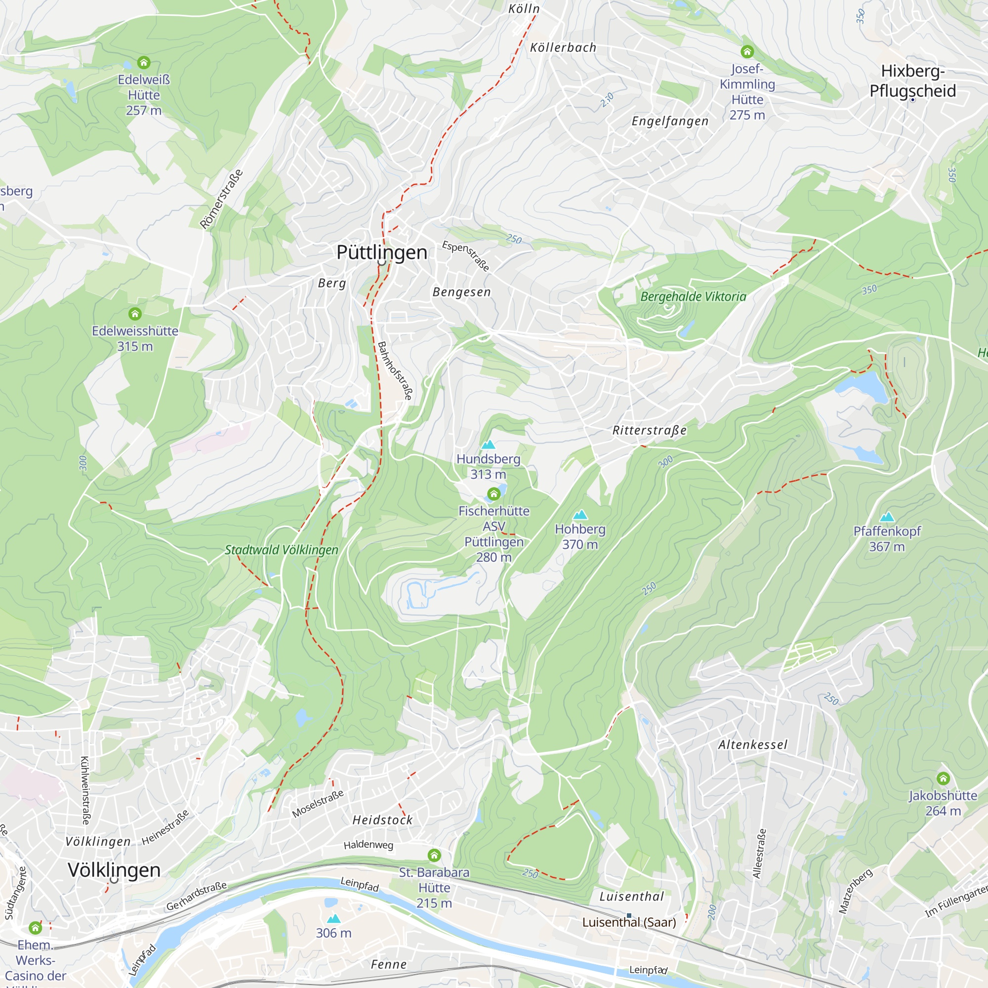 Fischerhütte ASV Püttlingen map