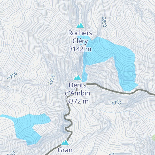 Map of Dents d'Ambin