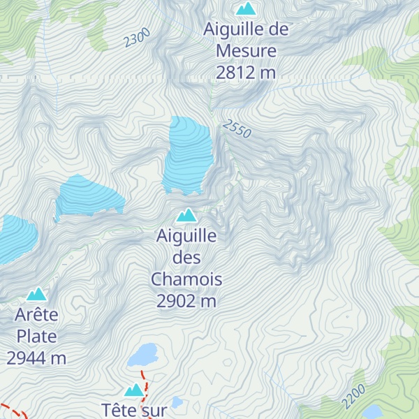 Map of Aiguille de la Perséverance