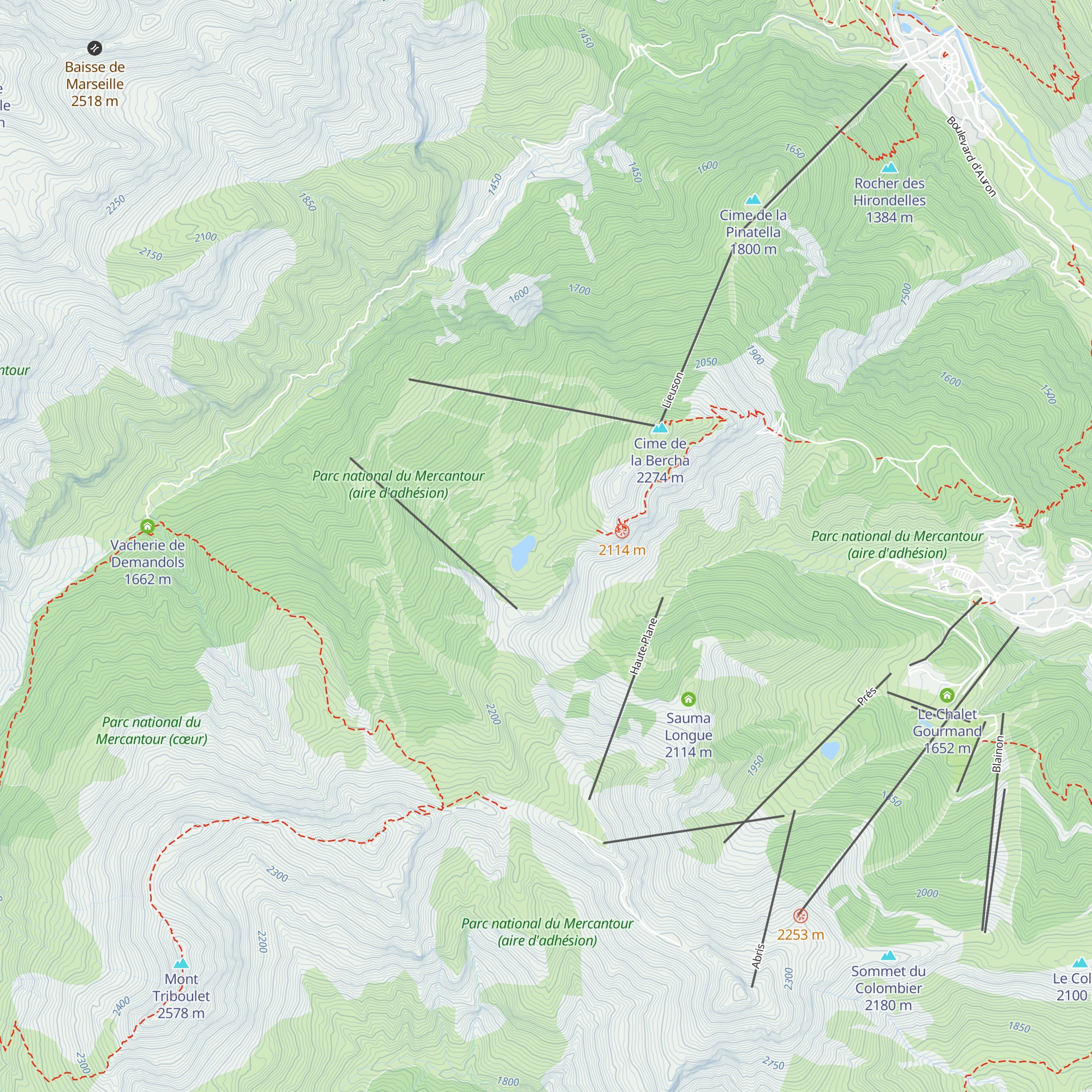 L'Estive map