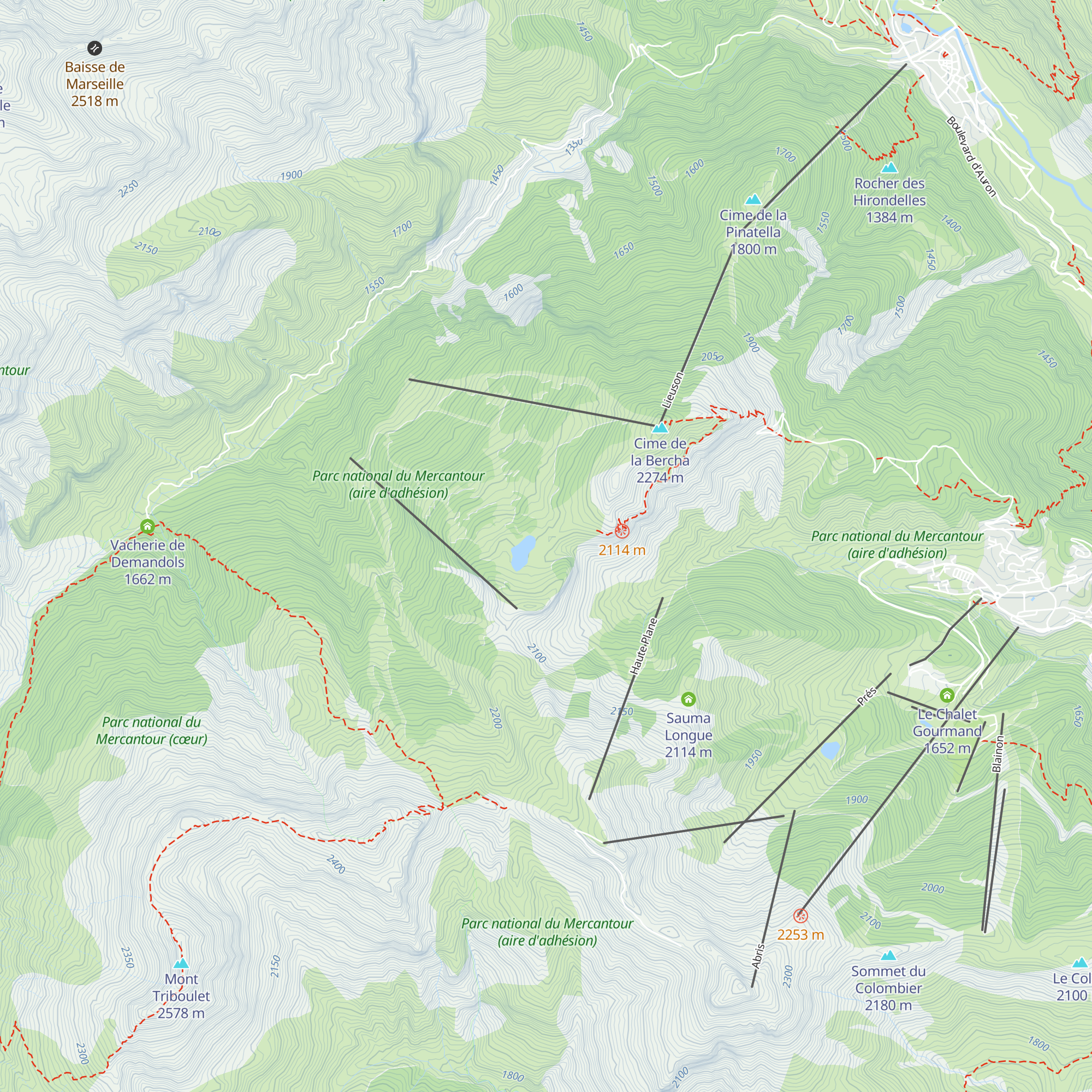 L'Estive map