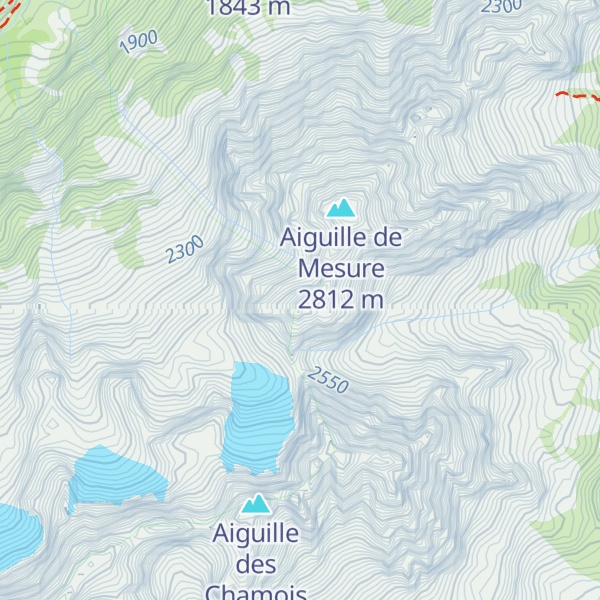 Map of Aiguille Morris