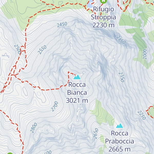 Map of Rocca Bianca