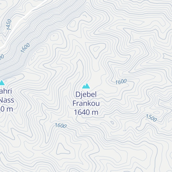 Map of Djebel Frankou