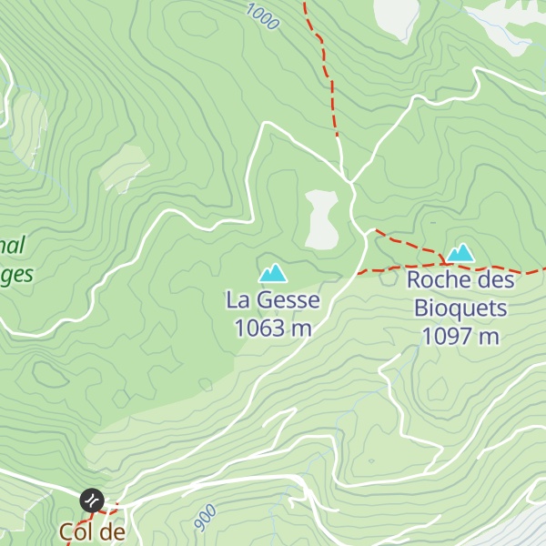 Map of La Gesse