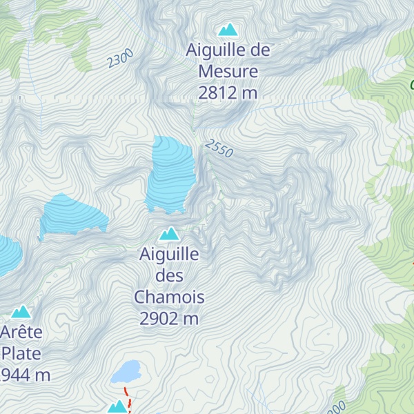 Map of Aiguille Martin
