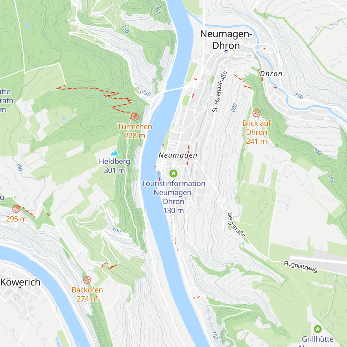 Touristinformation Neumagen-Dhron map