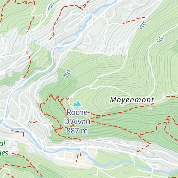 Map of Gîtes de Moyenmont