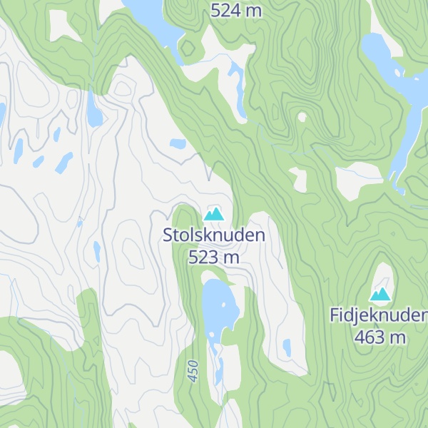 Map of Stolsknuden